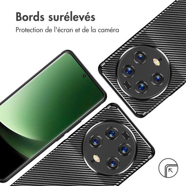 imoshion Coque silicone Carbon Xiaomi 13 Ultra - Noir