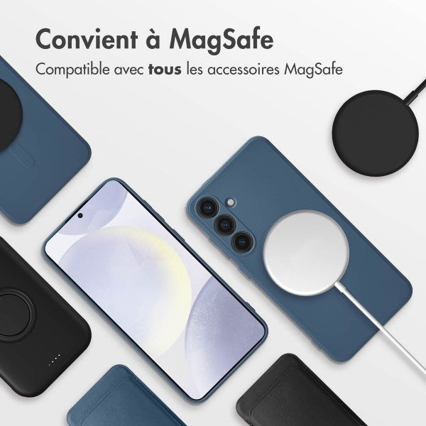 imoshion Coque Couleur avec MagSafe Samsung Galaxy S24 Plus - Bleu foncé