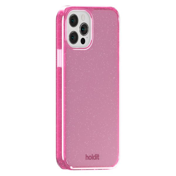 Holdit Coque Pailletée Apple iPhone 12 (Pro) - Rose