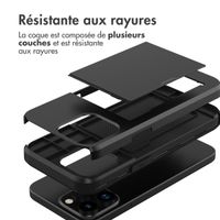 imoshion Coque arrière avec porte-cartes Apple iPhone 15 Pro Max - Noir