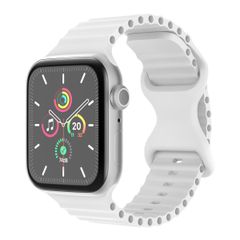 imoshion Bracelet Athletic en silicone Apple Watch Series 1 t/m 9 / SE (38/40/41 mm) | Series 10 / 11 (42 mm) - Blanc