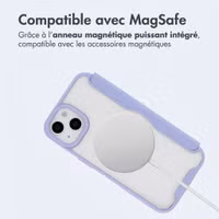 imoshion Bookcase transparente avec MagSafe Apple iPhone 14 / 13 - Lilas