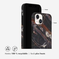 Selencia Aurora Coque Fashion iPhone 14 Plus - ﻿Coque durable - 100 % recyclée - Marbre Noir