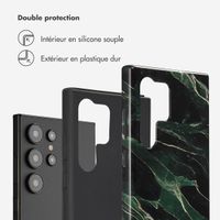 Selencia Coque arrière Vivid Samsung Galaxy S24 Ultra - Chic Marble Quartz