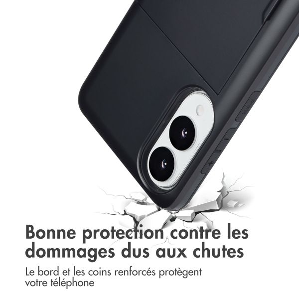 imoshion Coque arrière avec porte-cartes Samsung Galaxy S25 Edge - Noir