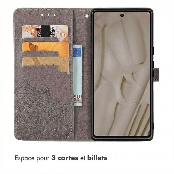 imoshion Etui de télephone Mandala Google Pixel 7a - Gris