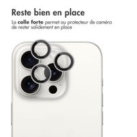 imoshion Lot de 2 protections d'objectif de caméra Apple iPhone 15 Pro / 15 Pro Max - White Titanium