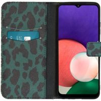 imoshion Coque silicone design Galaxy A22 (5G) - Green Leopard