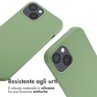 imoshion Coque en silicone avec cordon Apple iPhone 13 - Vert