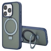 Accezz Coque Ring Stand avec MagSafe Apple iPhone 15 Pro - Bleu