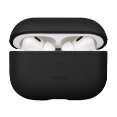 Uniq Coque en cuir véritable Terra Apple AirPods Pro 2 - Dallas Black