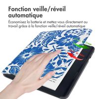 imoshion Design Slim Hard Sleepcover avec support Kobo Sage / Tolino Epos 3 - Flower Tile