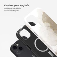 Selencia Coque arrière Vivid avec MagSafe Apple iPhone 13 - Marble Light Brown