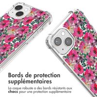 imoshion Coque Design avec cordon Apple iPhone 14 - Flower Water