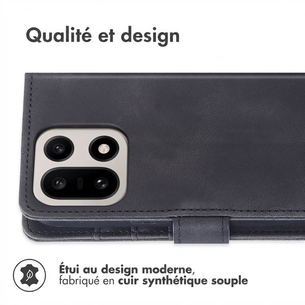 imoshion Etui de télephone portefeuille avec cordon OnePlus 15 - Noir