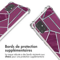 imoshion Coque Design avec cordon Samsung Galaxy A51 - Bordeaux Graphic
