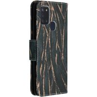 Coque silicone design Samsung Galaxy A21s - Wild Leaves