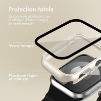 imoshion Coque rigide à couverture complète pour Apple Watch Series 4 / 5 / 6 / SE - 44 mm - Starlight