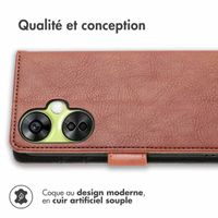 imoshion Étui de télephone portefeuille OnePlus Nord CE 3 / CE 3 Lite - Marron