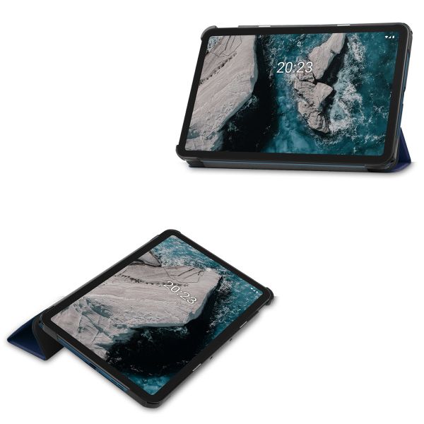 imoshion Coque tablette Trifold Nokia T20 - Bleu foncé