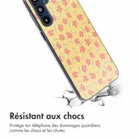 imoshion Coque design pour Samsung Galaxy A16 - Sunny Yellow Petite Flowers