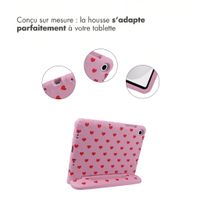 imoshion Coque arrière Kidsproof Design avec poignée Samsung Galaxy Tab A11 Plus / A9 Plus - Cœurs