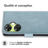 imoshion Étui de téléphone portefeuille Luxe OnePlus Nord CE 3 / CE 3 Lite - Bleu clair