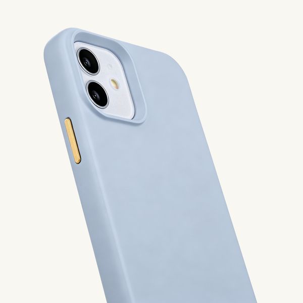 Selencia Coque arrière Rivièra avec MagSafe avec crochets amovibles iPhone 12 / 12 Pro - Powder Blue