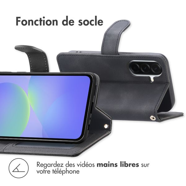 imoshion Etui de télephone portefeuille avec cordon Samsung Galaxy A37 (5G) - Noir