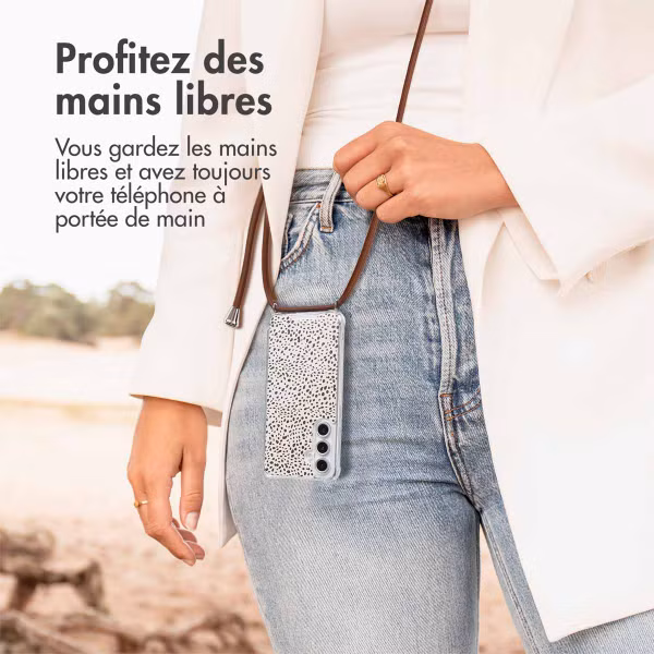 imoshion Coque Design avec cordon Samsung Galaxy S24 FE - Desert Dots