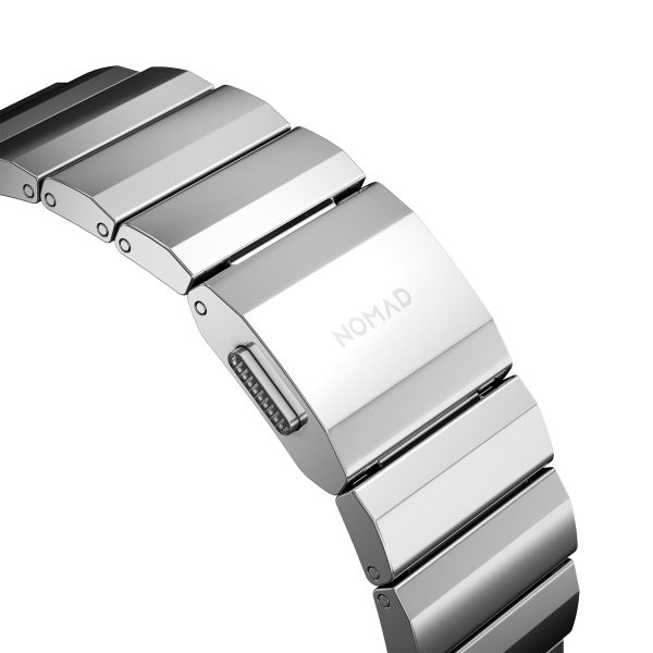 Nomad Bracelet à maillons magnétiques en acier Apple Watch Series 1 t/m 11 / SE / Ultra (44/45/46/49 mm) - Silver