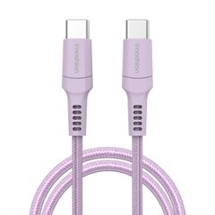 imoshion Braided USB-C vers câble USB-C - 2 mètre - Lilas