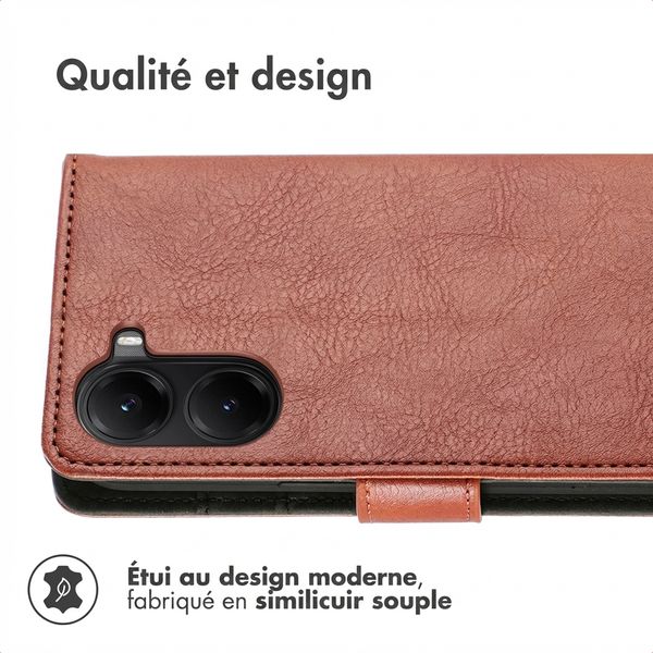 imoshion Étui de télephone portefeuille de luxe Xiaomi Poco X7 Pro - Marron