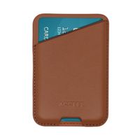Accezz Porte-cartes en cuir - Compatible avec MagSafe et Qi2 - Sienna Brown