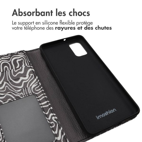 imoshion ﻿Étui de téléphone portefeuille Design Samsung Galaxy A41 - Black And White