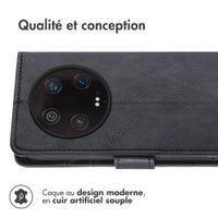 imoshion Étui de télephone portefeuille de luxe Xiaomi 14 Ultra - Noir