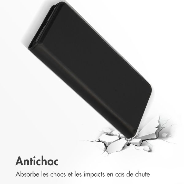 Accezz Étui de téléphone Slim Folio en cuir de qualité supérieure Samsung Galaxy A53 - Noir