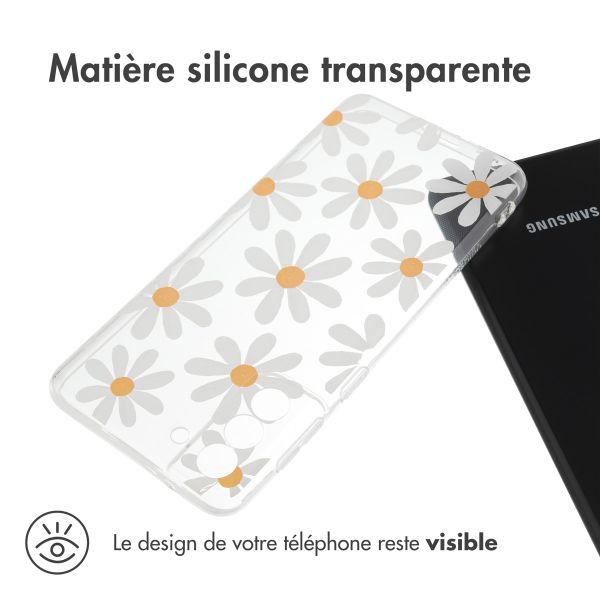 imoshion Coque Design Samsung Galaxy S21 Plus - Daisy flower