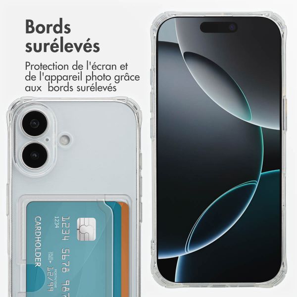 imoshion Coque silicone avec porte-cartes Apple iPhone 17 - Transparent