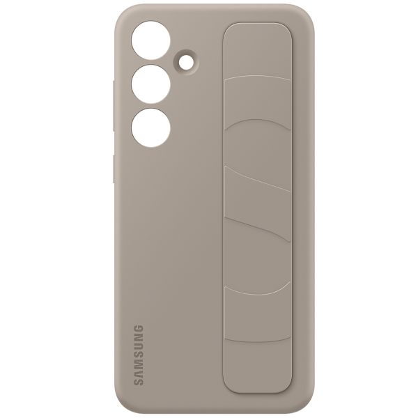 Samsung Coque arrière originale Standing Grip Galaxy S24 Plus - Taupe