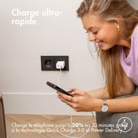 Accezz Chargeur Mural Power Plus - 33W - Blanc