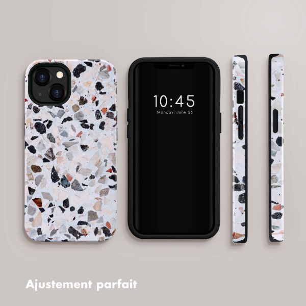 Selencia Coque arrière Vivid Apple iPhone 13 - Chic Terazzo