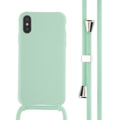 imoshion Coque en silicone avec cordon iPhone X / Xs - Vert menthe