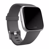 Fitbit Bracelet Classic silicone Fitbit Versa / Versa 2 / Versa Lite - Taille S - Charcoal