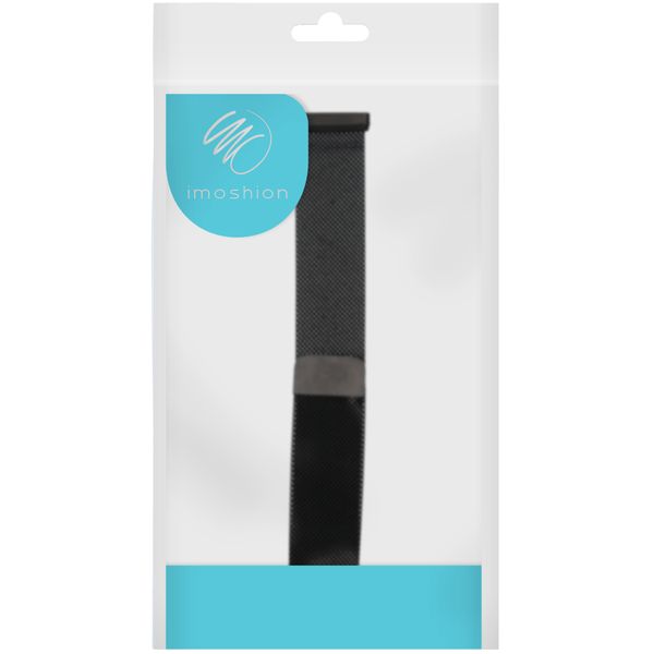 imoshion Bracelet magnétique milanais Fitbit Versa 4/ 3 / Sense (2) - Noir