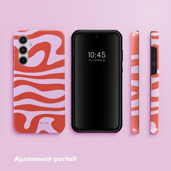 Selencia Coque arrière Vivid Samsung Galaxy A55 - Dream Swirl Pink