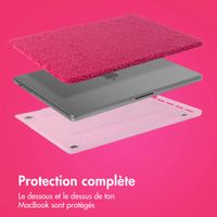 imoshion Teddy Hard Cover MacBook Pro 14 pouces (2021 / 2023 M3 chip / 2024 M4 chip) - A2442 / A2779 / A2918 / A3112 / A3185 / A3401 - Hot Pink