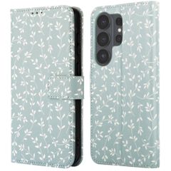 imoshion Étui de télephone portefeuille Design Samsung Galaxy S26 Ultra - Smoke Green Flowers