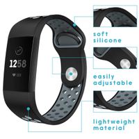 imoshion Bracelet sportif en silicone Fitbit Charge 3 / 4 - Noir