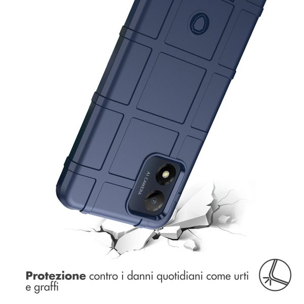 imoshion Coque Rugged Shield Motorola Moto E13 - Bleu foncé
